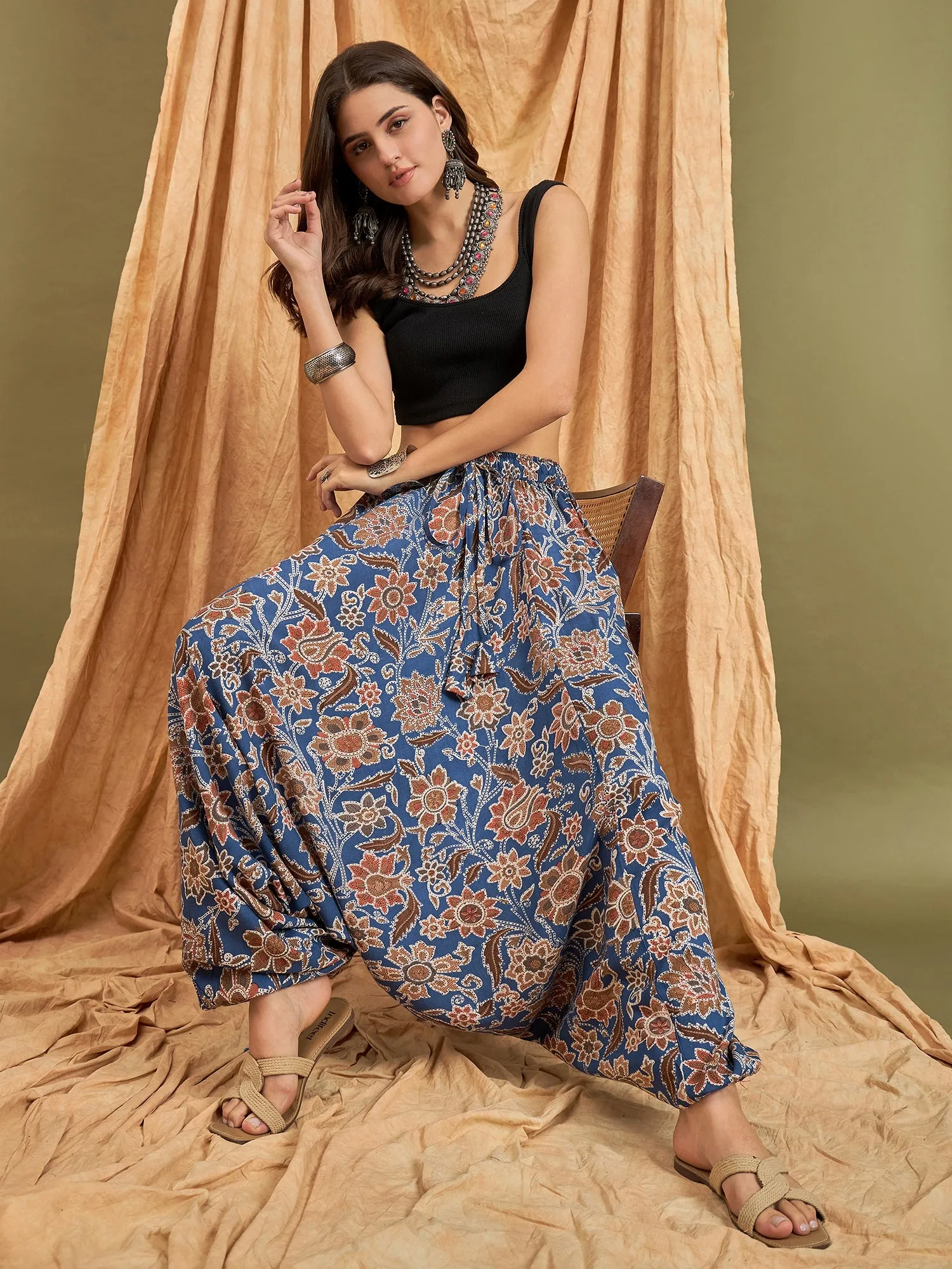 Indigo Big Jaal Harem Pant