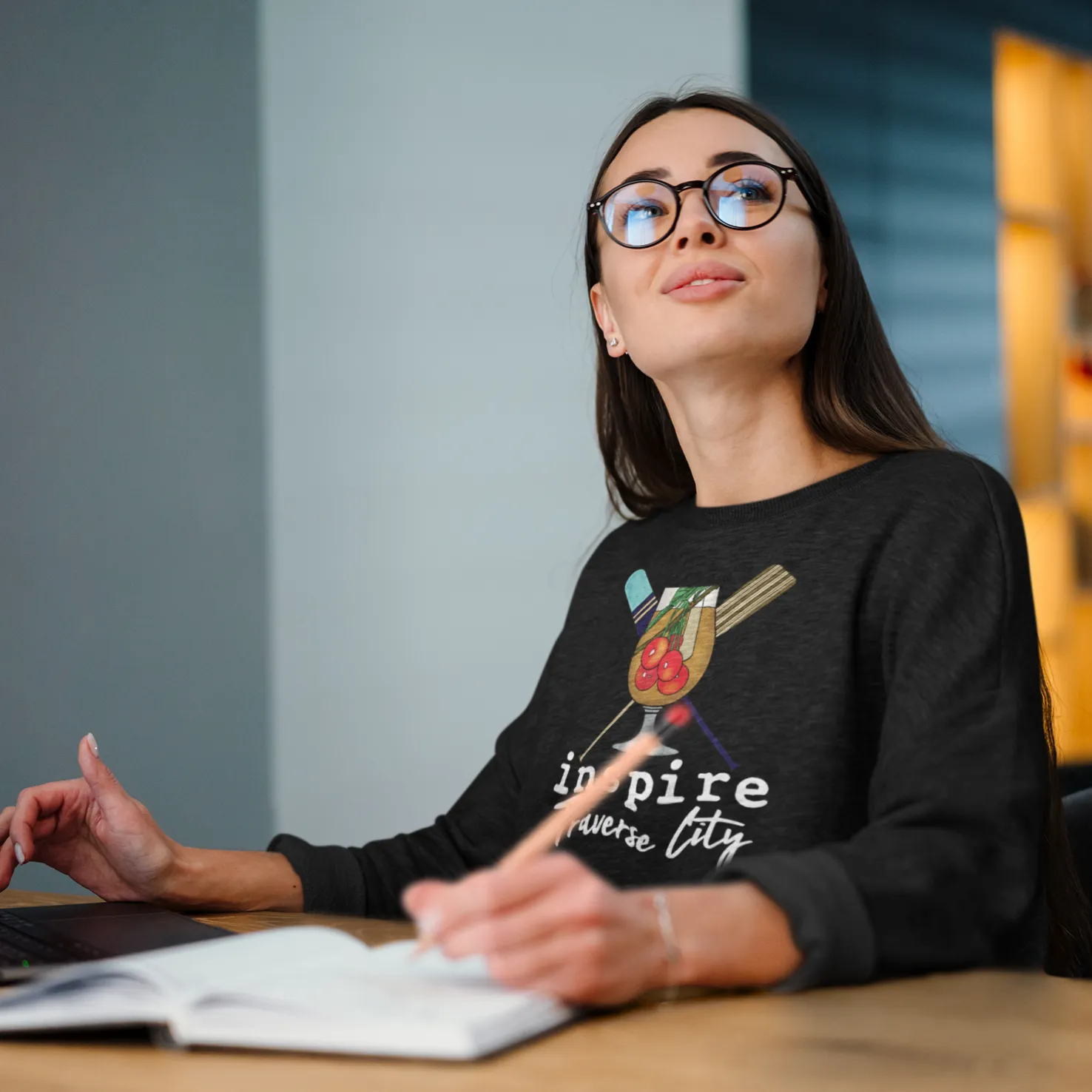 inspire Traverse City Crop Sweatshirt