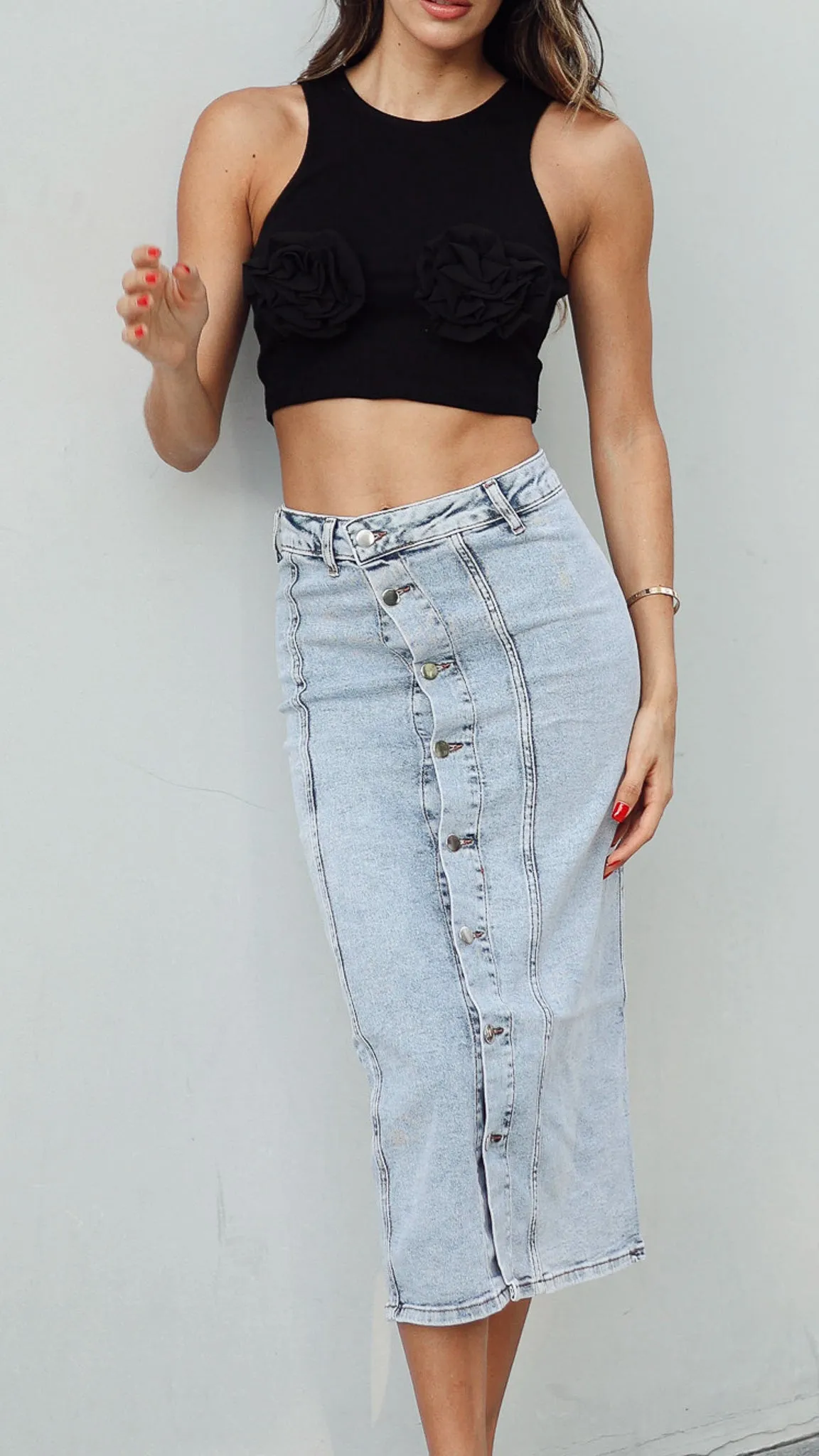 Jessica Sleeveless Crop Top