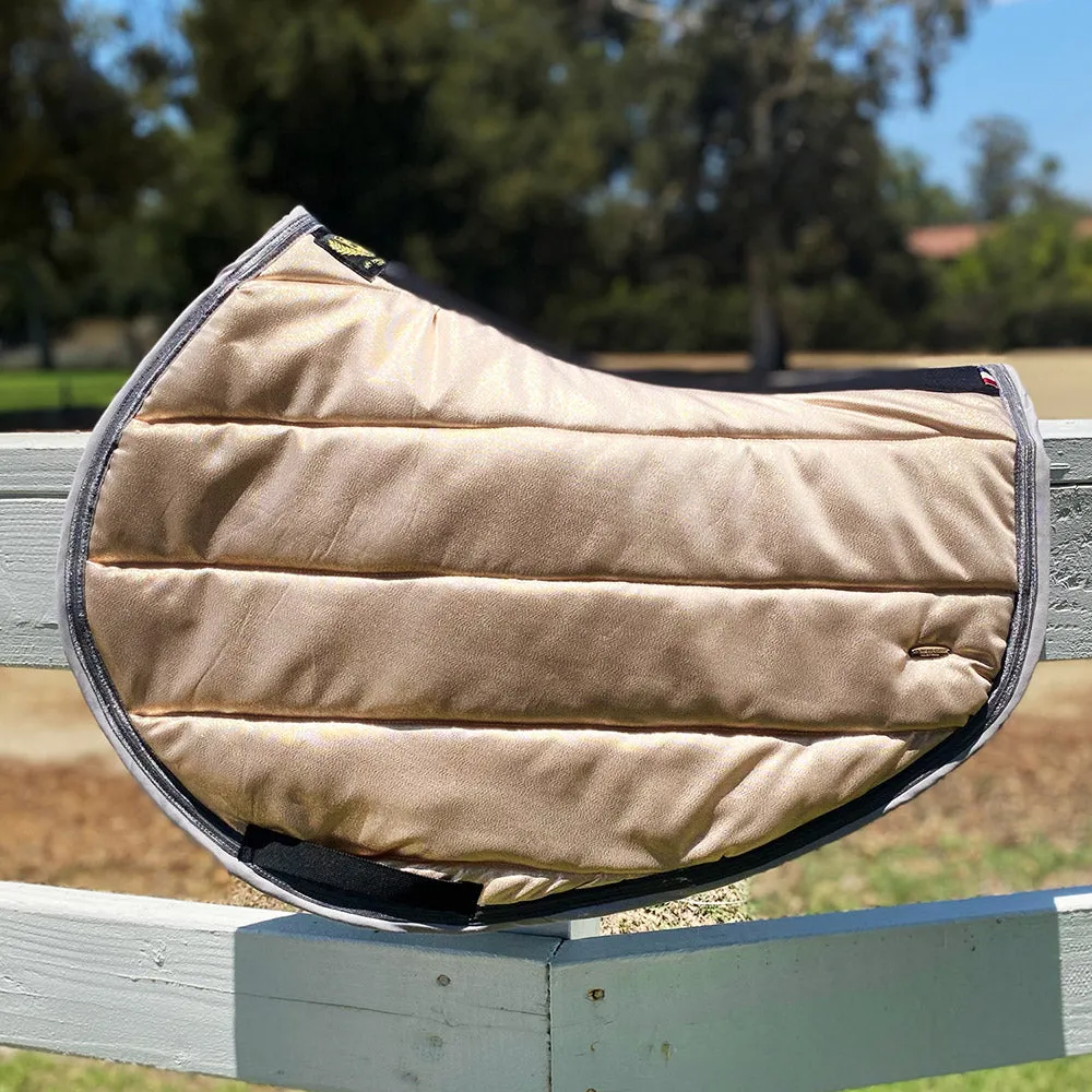 Jumping AP Saddle Pad Rose Gold Metallic
