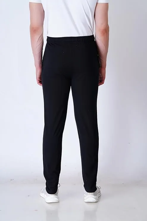 Kart Black Men's Printed Track Pants | Black Color Track Pant | Black - 92