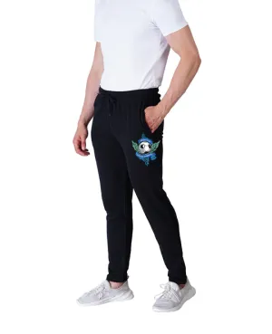 Kart Black Men's Printed Track Pants | Black Color Track Pant | Black - Vintage