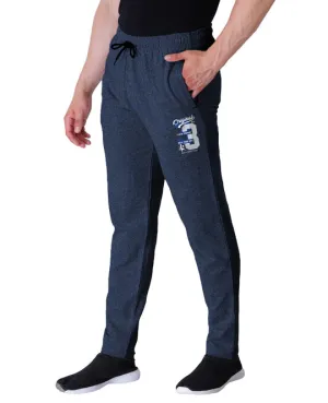 Kart Black Men's Printed Track Pants | NavyColor Track Pant | Navy - 33 white