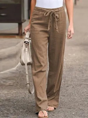 Khaki Regular Fit Pants