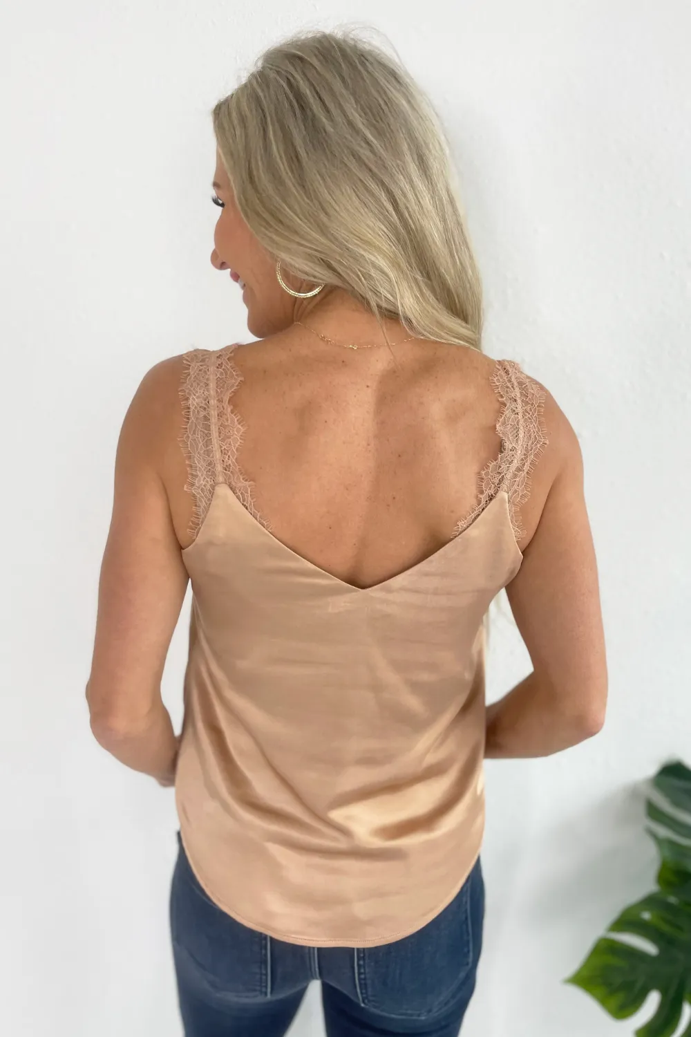 Lace Trim Cami Top