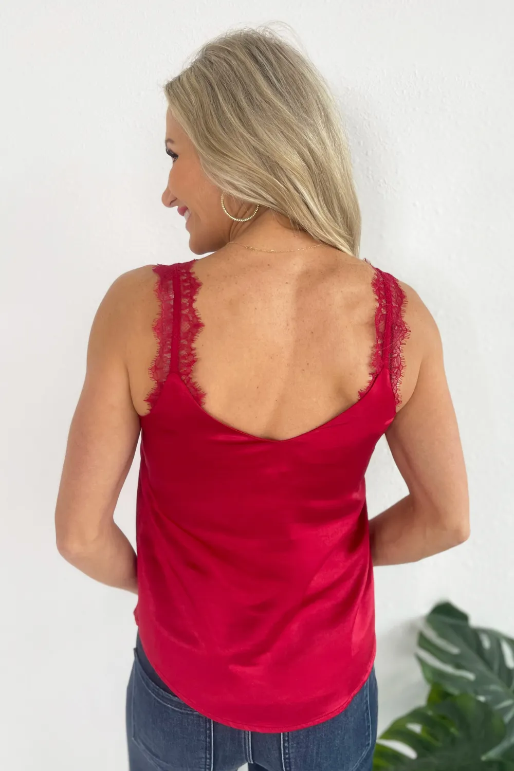 Lace Trim Cami Top