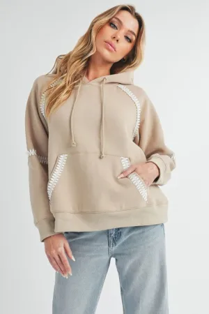 Lace Trim Hoodie