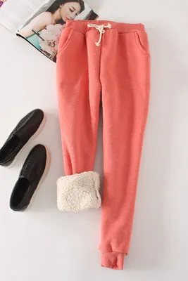 Lambskin Elastic Pants