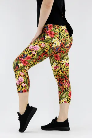 Leopard Oasis - Casual - Capri Leggings