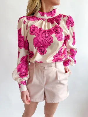 Low Stand-Up Collar Top