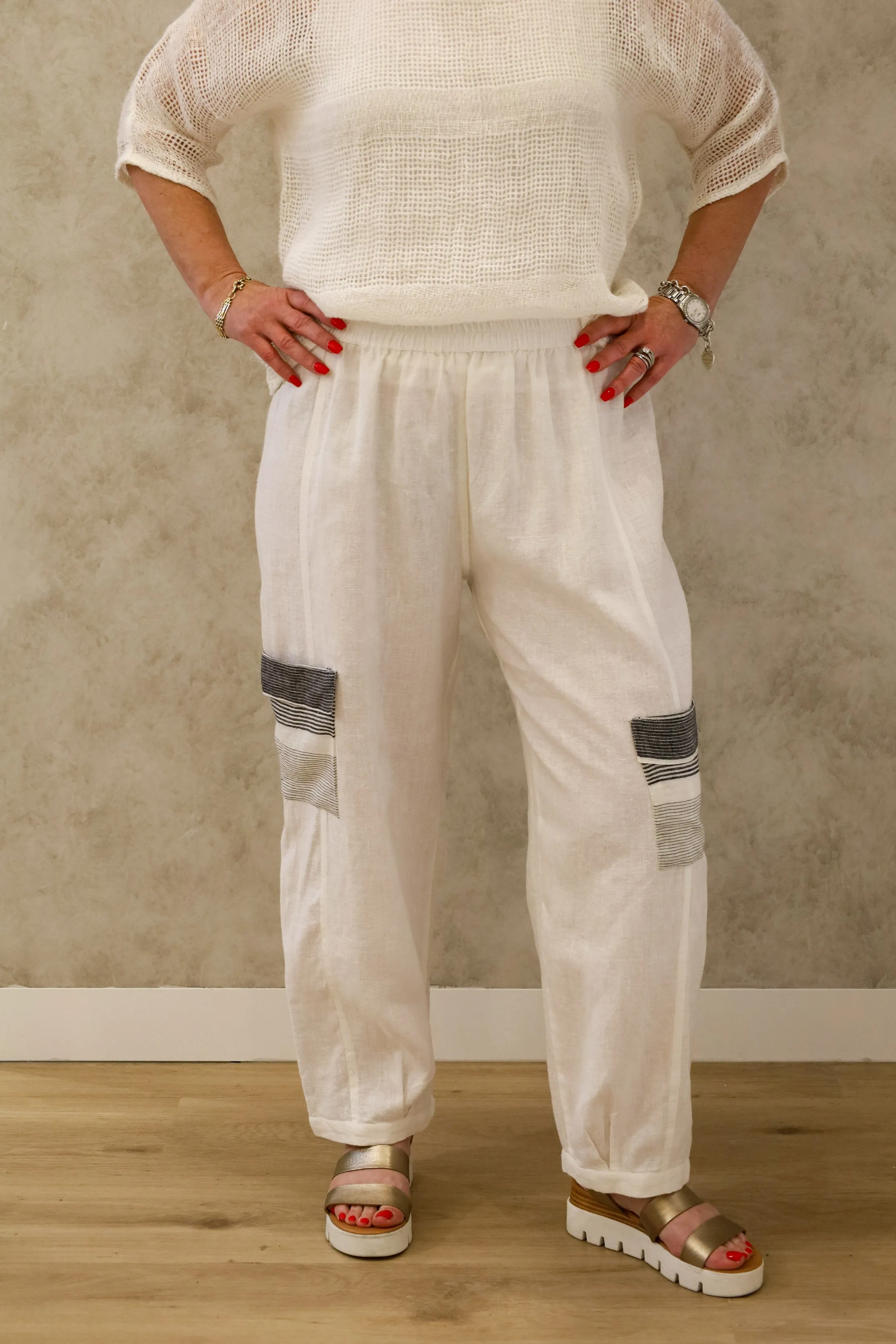 Mabel Pant in White