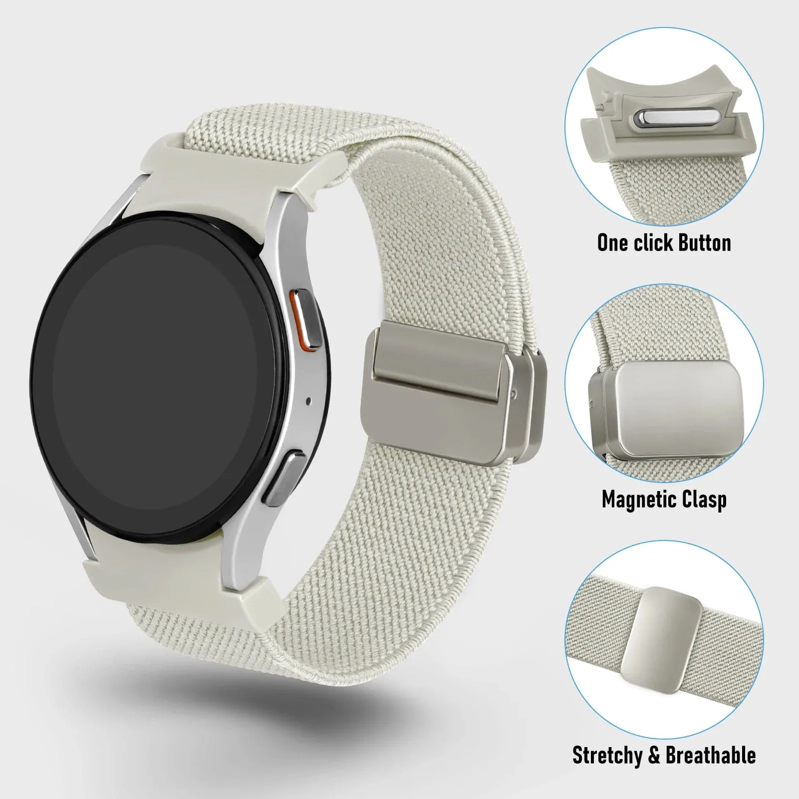 Magnetic Nylon Sports Watch Band For Samsung