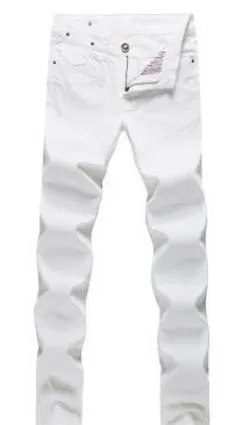 many color Jeans men mens jeans elastic waist skinny men's jeans long slim fit casual trousers denim pants men 28 - 38 36