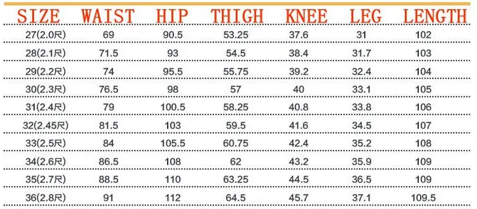 many color Jeans men mens jeans elastic waist skinny men's jeans long slim fit casual trousers denim pants men 28 - 38 36