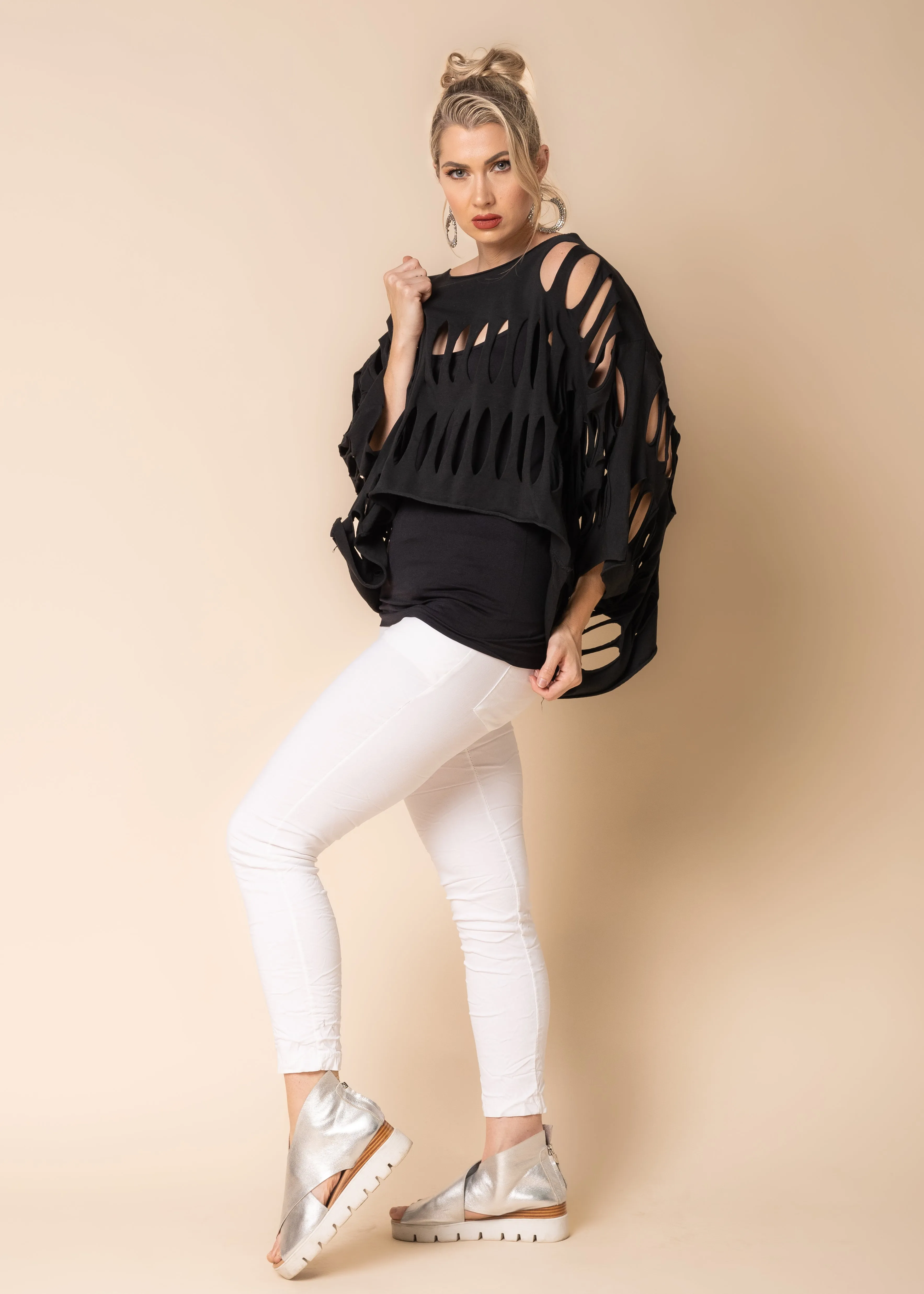 Marlie Cotton Top in Onyx
