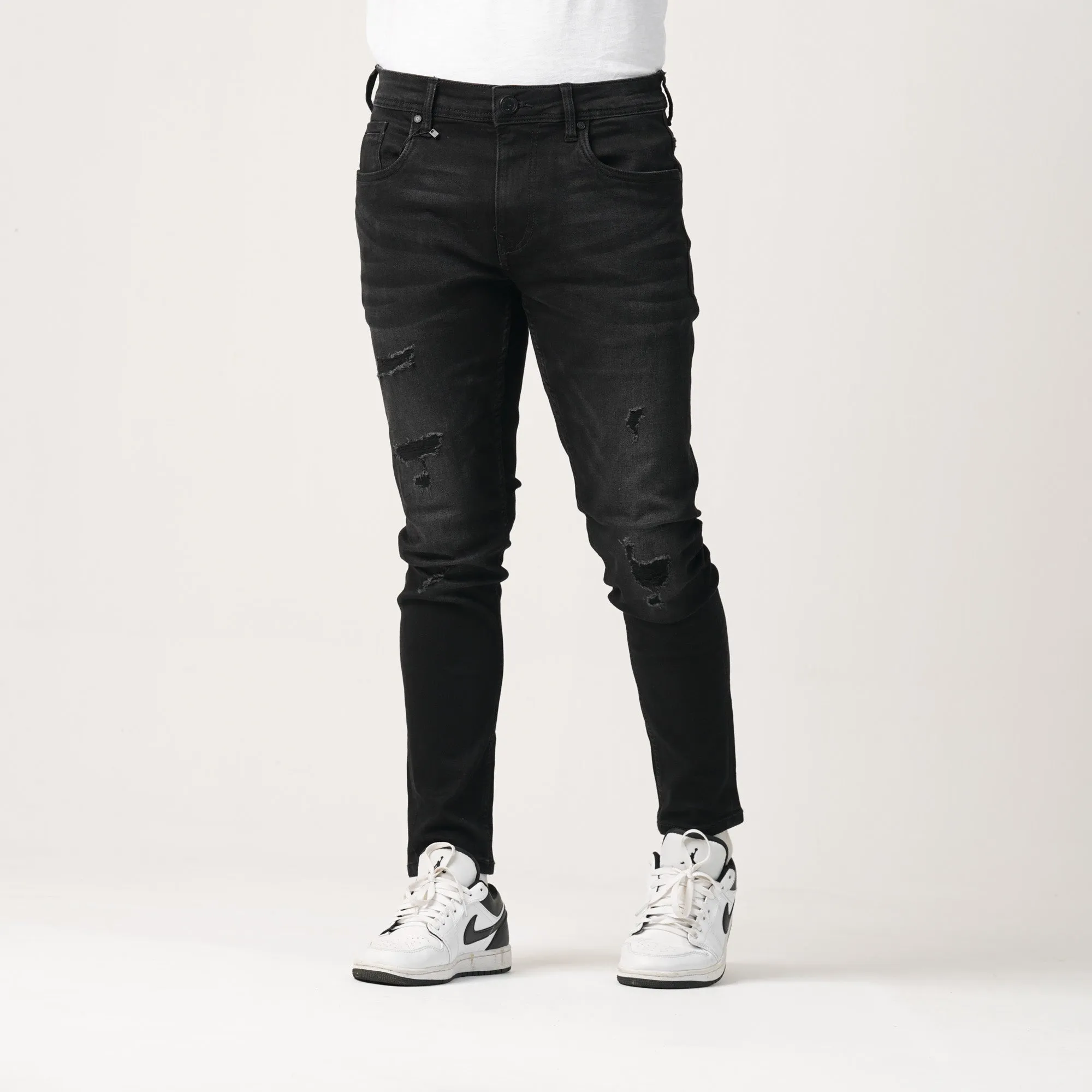 Mens Denim Pant-Black