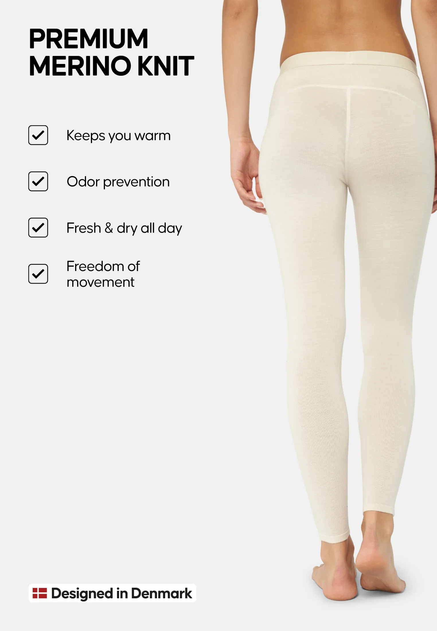 MERINO WOOL BASE LAYER PANTS FOR WOMEN