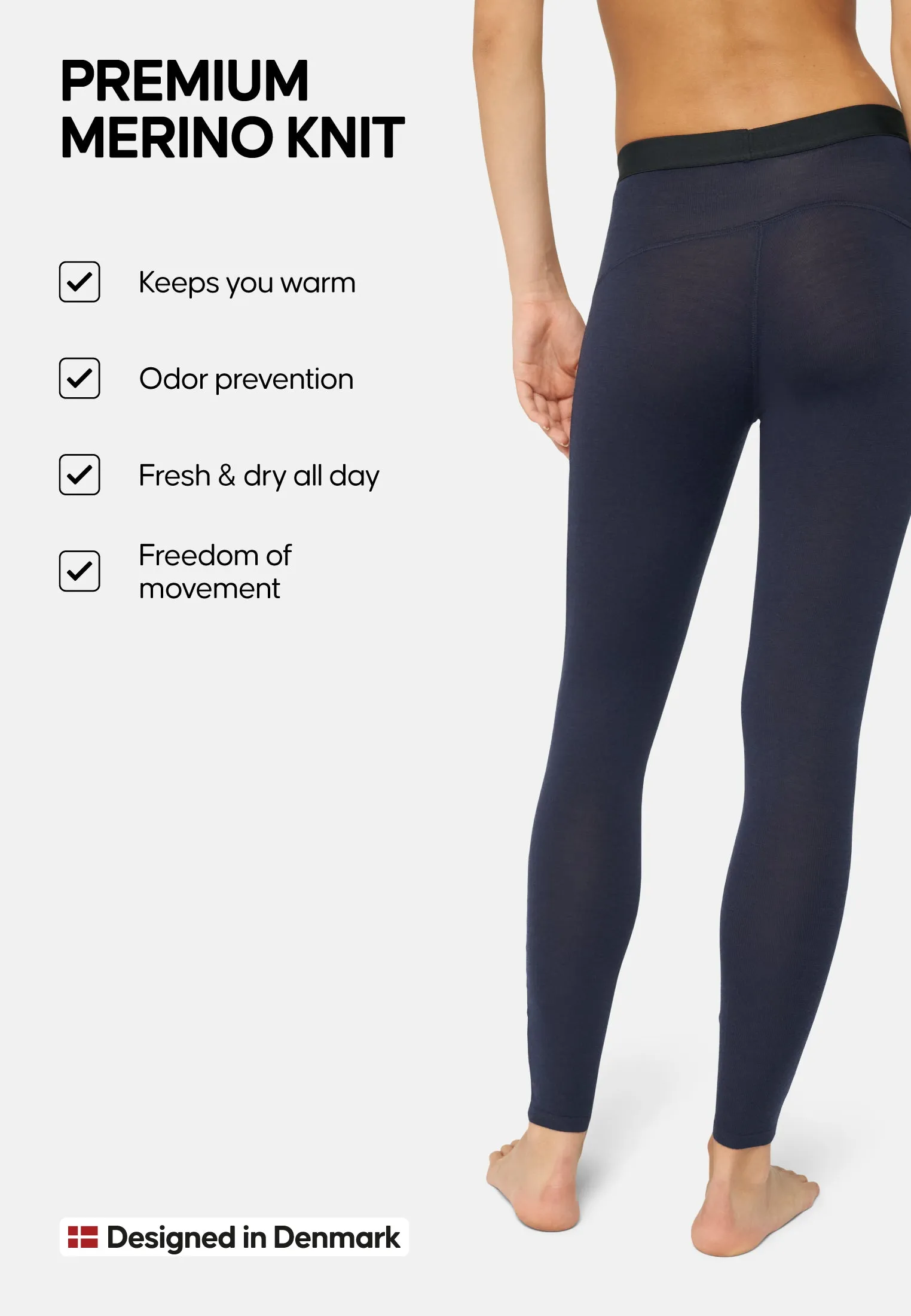 MERINO WOOL BASE LAYER PANTS FOR WOMEN