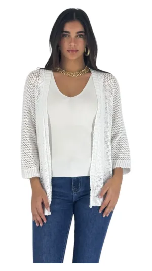 Muna white cardigan