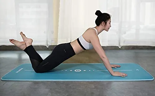 NBR Yoga Mat 1830×660×10 mm - GREEN PROIRON Pilates Mat Edge Protection Non-Slip Yoga Mat Exercise Extra Thick Foam Mat Fitness Workout Mats Home Gym with Carrying Strap
