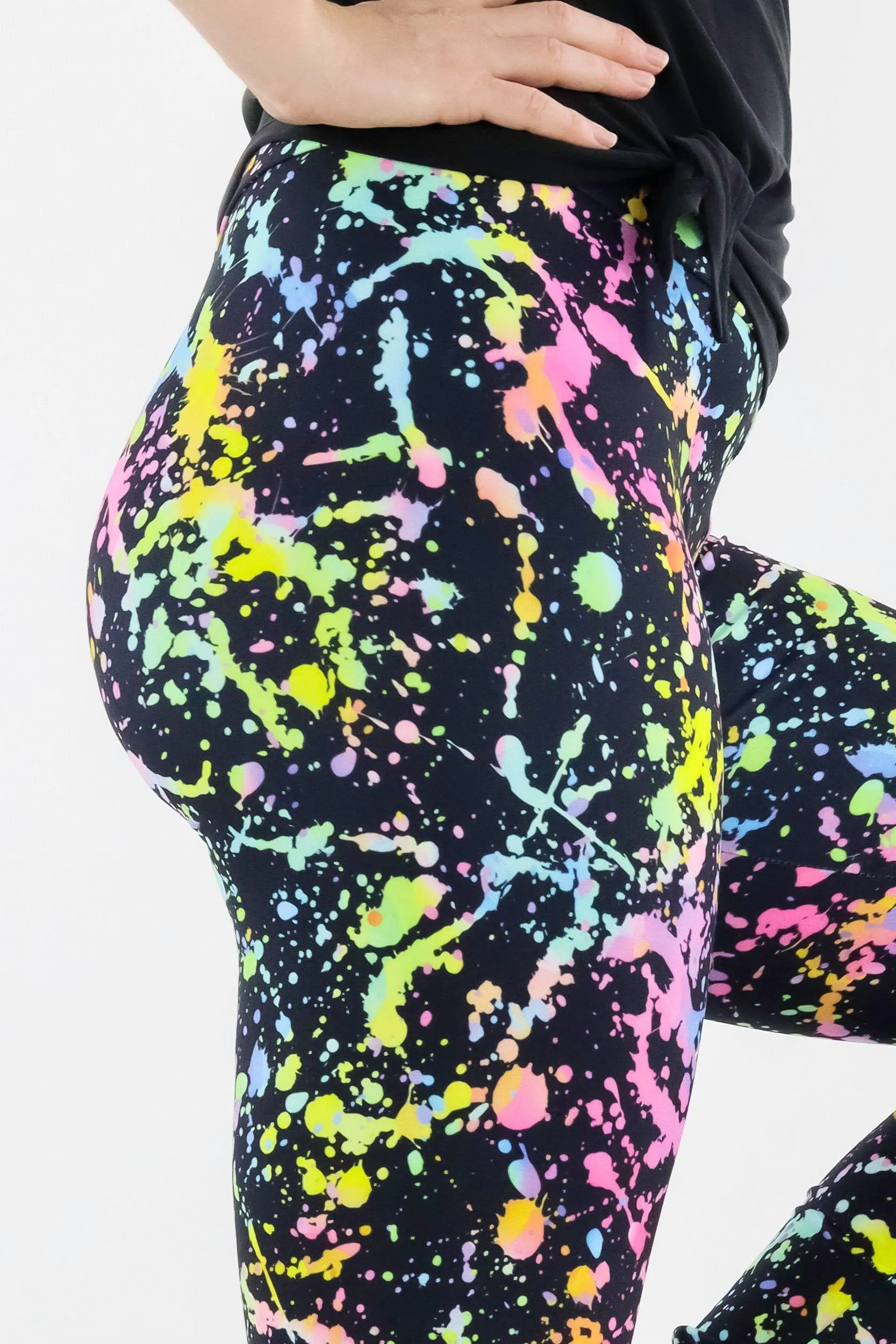 Neon Splash - Casual - Long Full Leggings