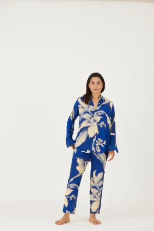 New Season Fall 24/Summer 25-Coord Set-Crepe-Chicory Blue-YAMLS21-Fashion Edit Yam