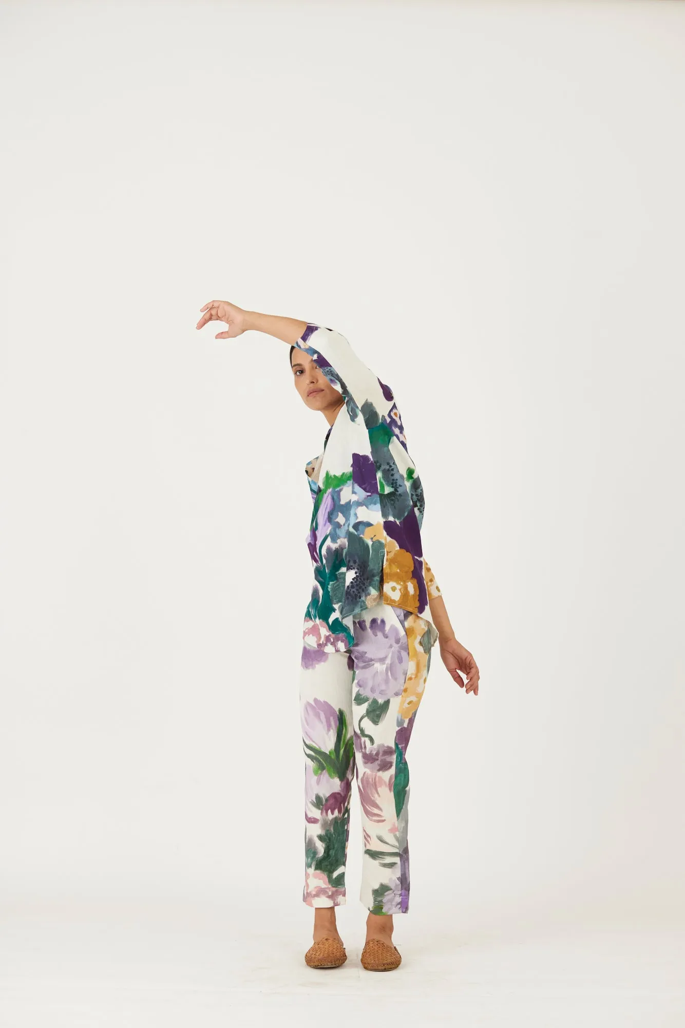 New Season Fall 24/Summer 25-Coord Set-Linen-Thalasa Black-YAMLS55-Fashion Edit Yam