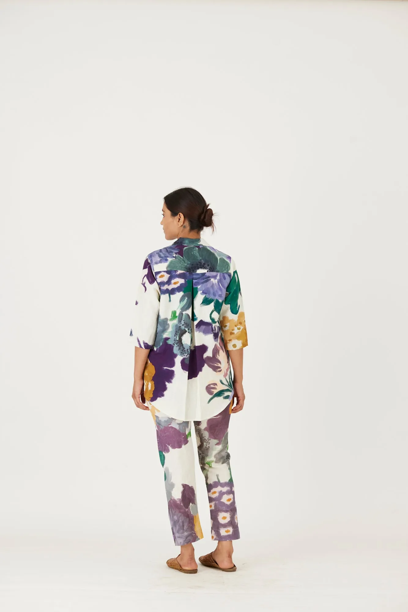 New Season Fall 24/Summer 25-Coord Set-Linen-Thalasa Black-YAMLS55-Fashion Edit Yam