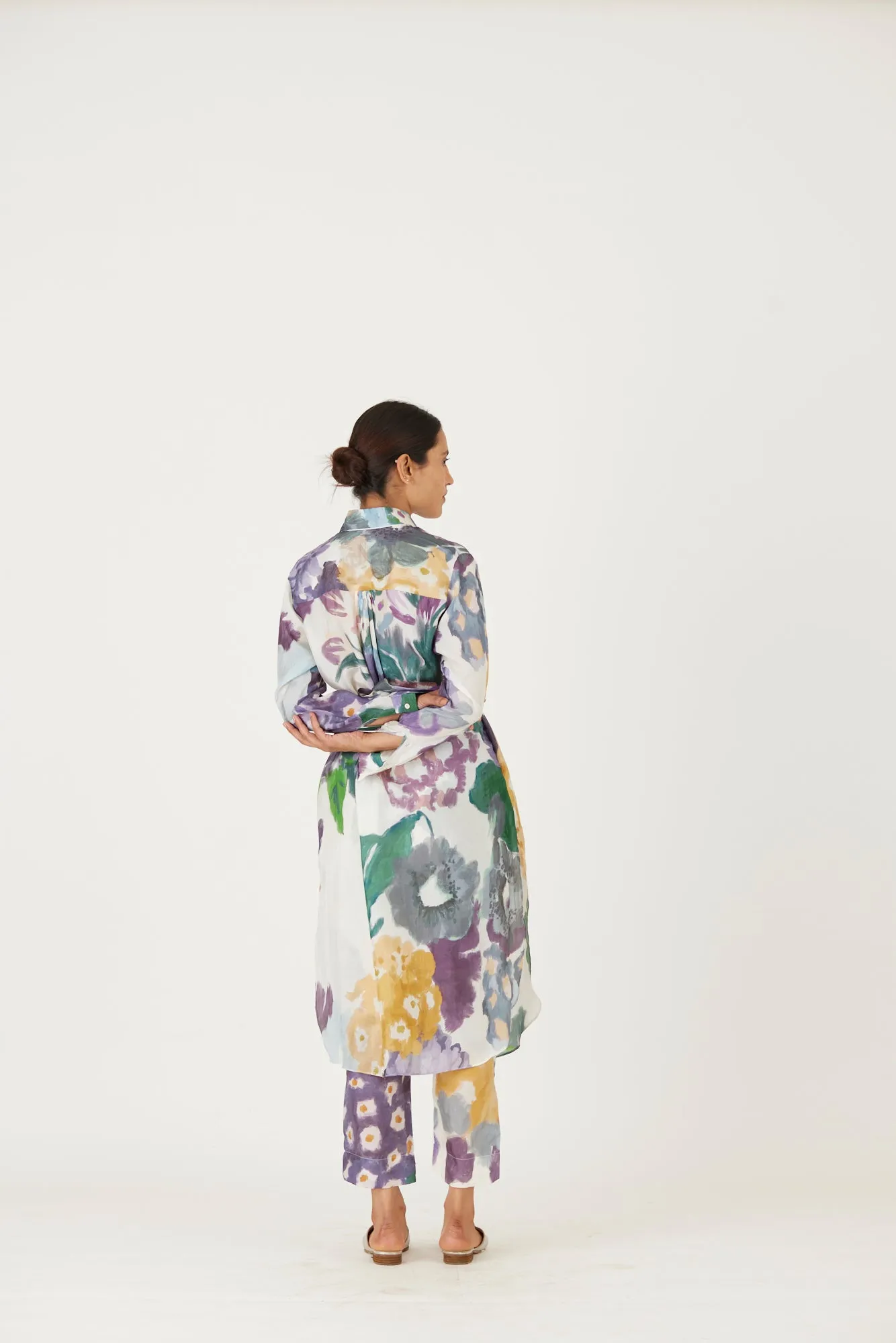 New Season Fall 24/Summer 25-Coord Set-Linen-Wrap-Mara Orange-YAMLS13-Fashion Edit Yam