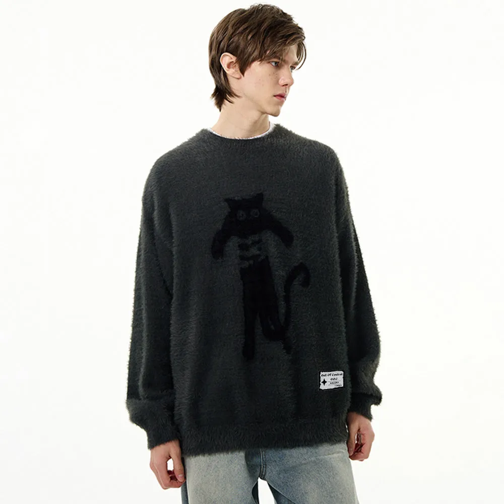OOC' Street Abstract Caught Cat Sweater