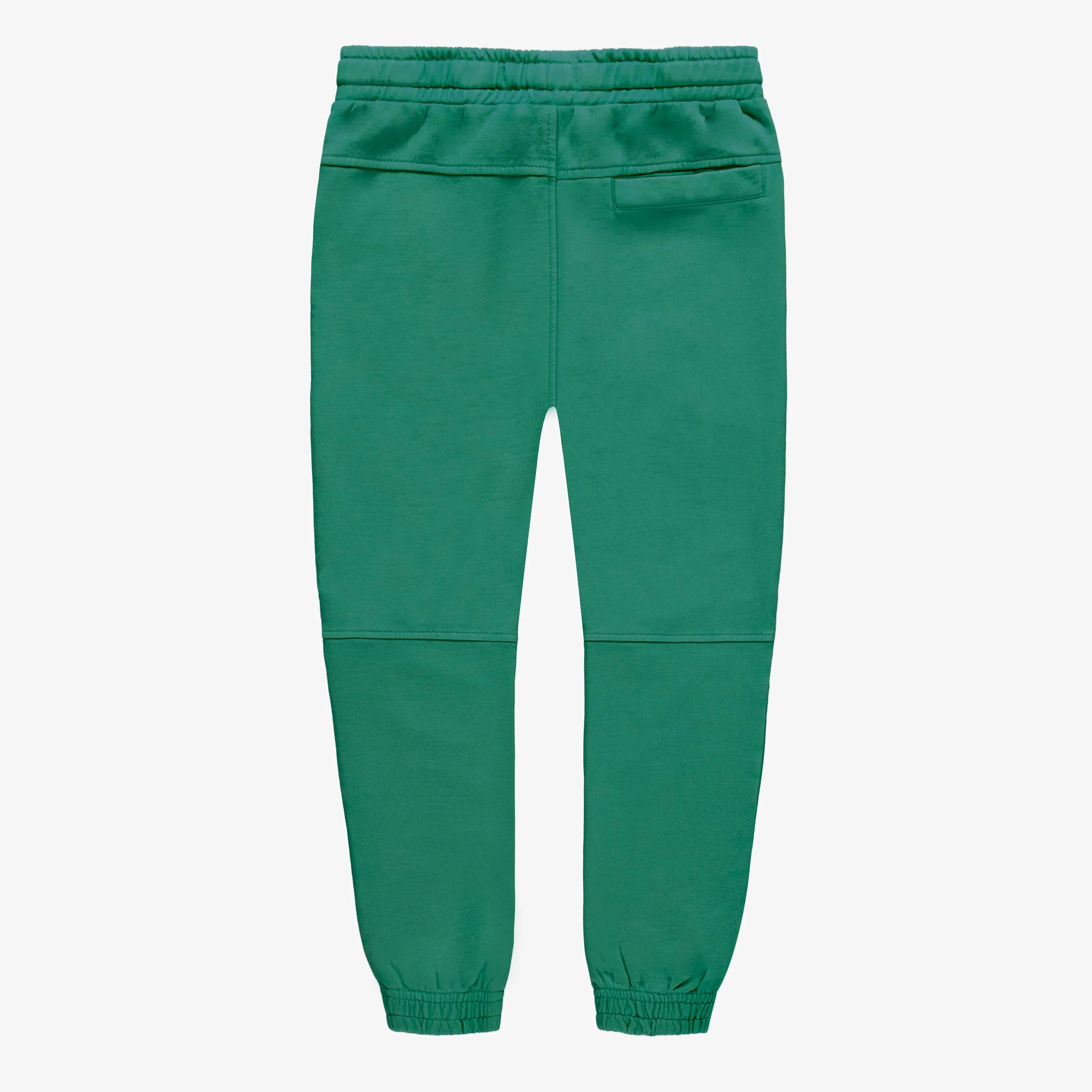Pantalon coupe décontractée vert en coton français, enfant  || Green relaxed fit pant jogging style, child