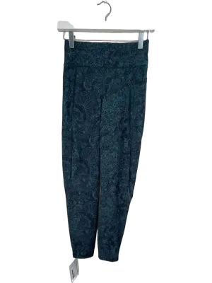 Patterned Blue High-waisted Joggers BNWT UK XS