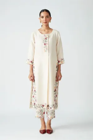 Payal Pratap   -   Rock Garden Sanguinaria Embroidered Kurta Pant Set (2pcs)