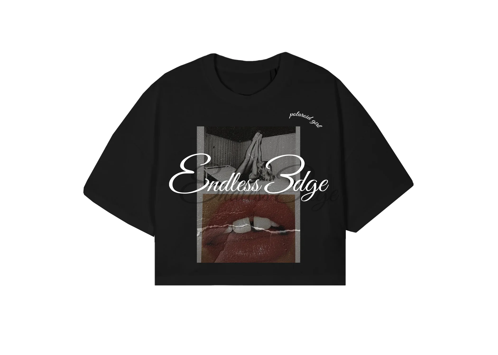 Polaroid Cropped Tee