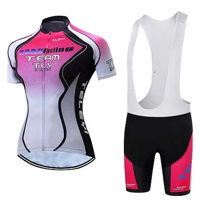 Pro 2020 woman short sleeve cycling jersey set sports outfit bike clothing kit mtb maillot cyclist bicycle clothes uniforme wear