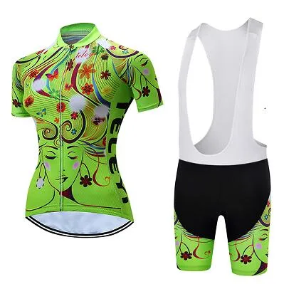 Pro 2020 woman short sleeve cycling jersey set sports outfit bike clothing kit mtb maillot cyclist bicycle clothes uniforme wear