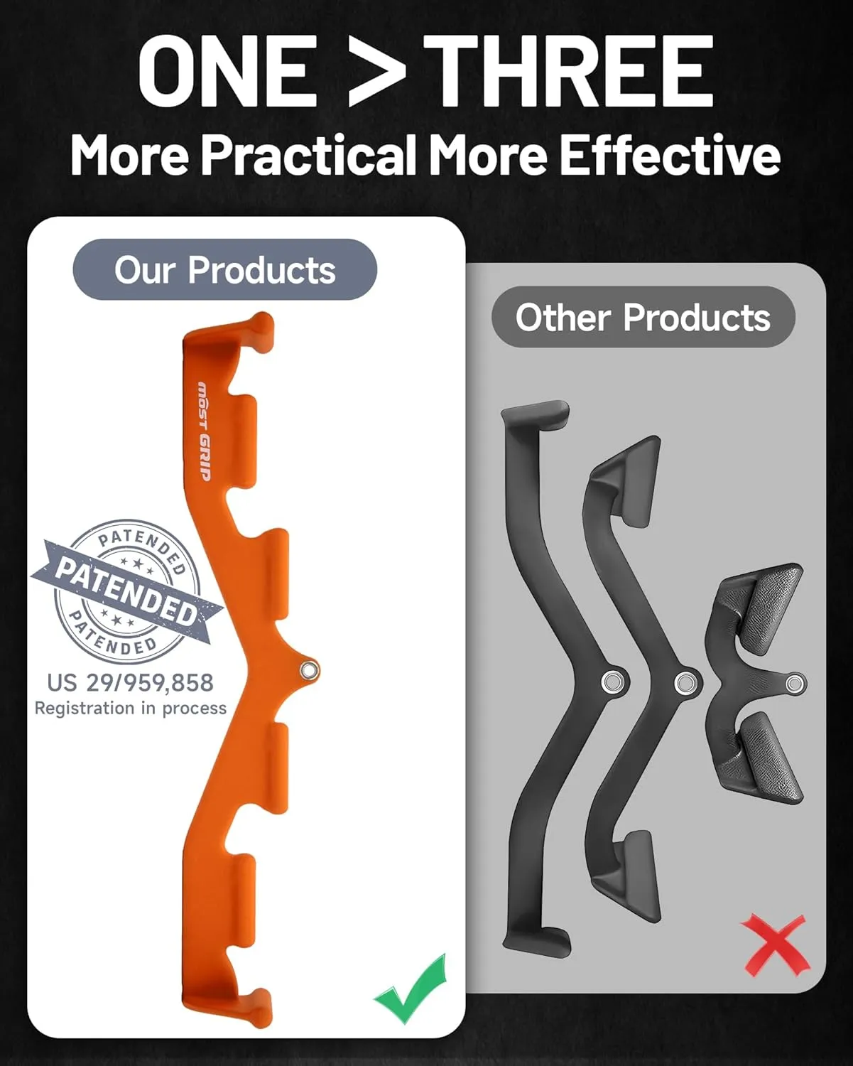 Pull Down Bar with 6 Ergonomic Handles