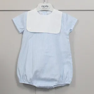 "Jonny" Sky Bibbed Romper