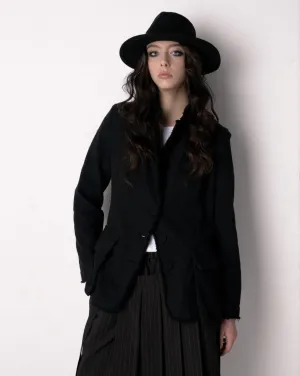 Raw Edge Blazer Jacket