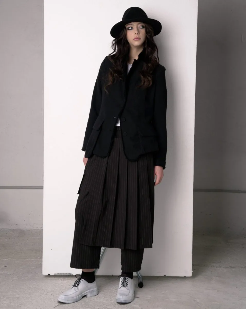 Raw Edge Blazer Jacket