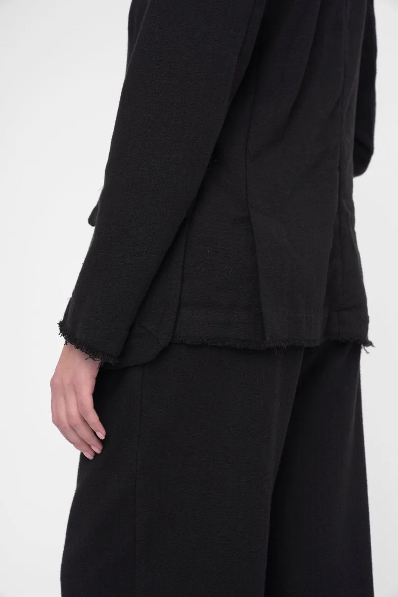Raw Edge Blazer Jacket