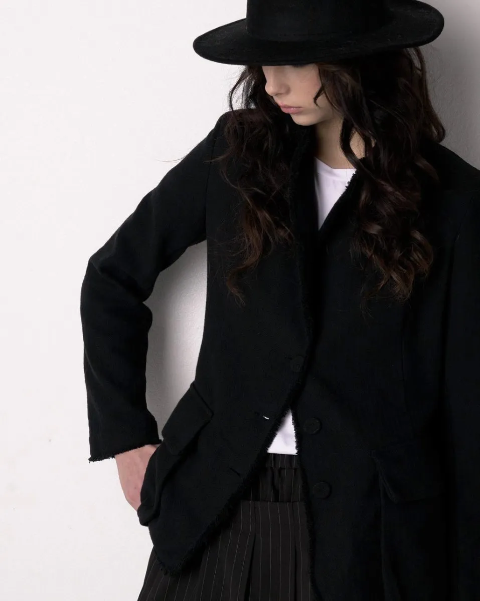 Raw Edge Blazer Jacket