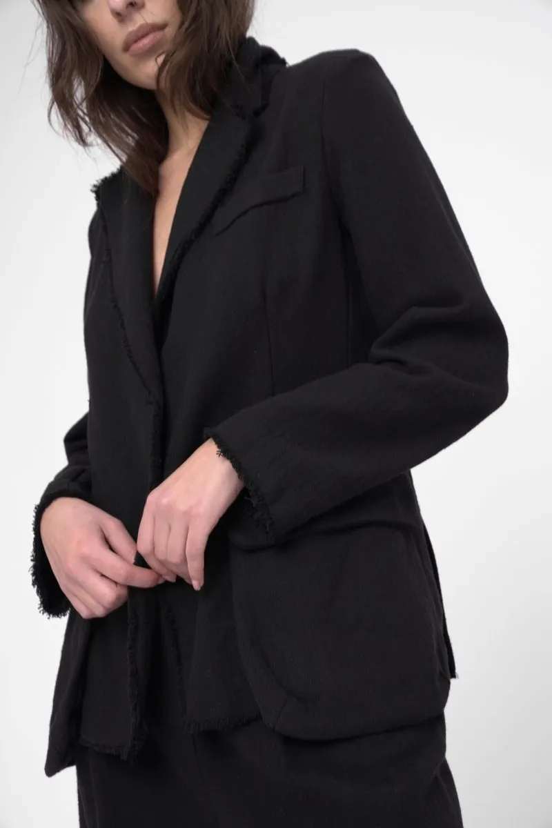 Raw Edge Blazer Jacket
