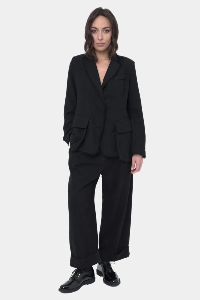 Raw Edge Blazer Jacket