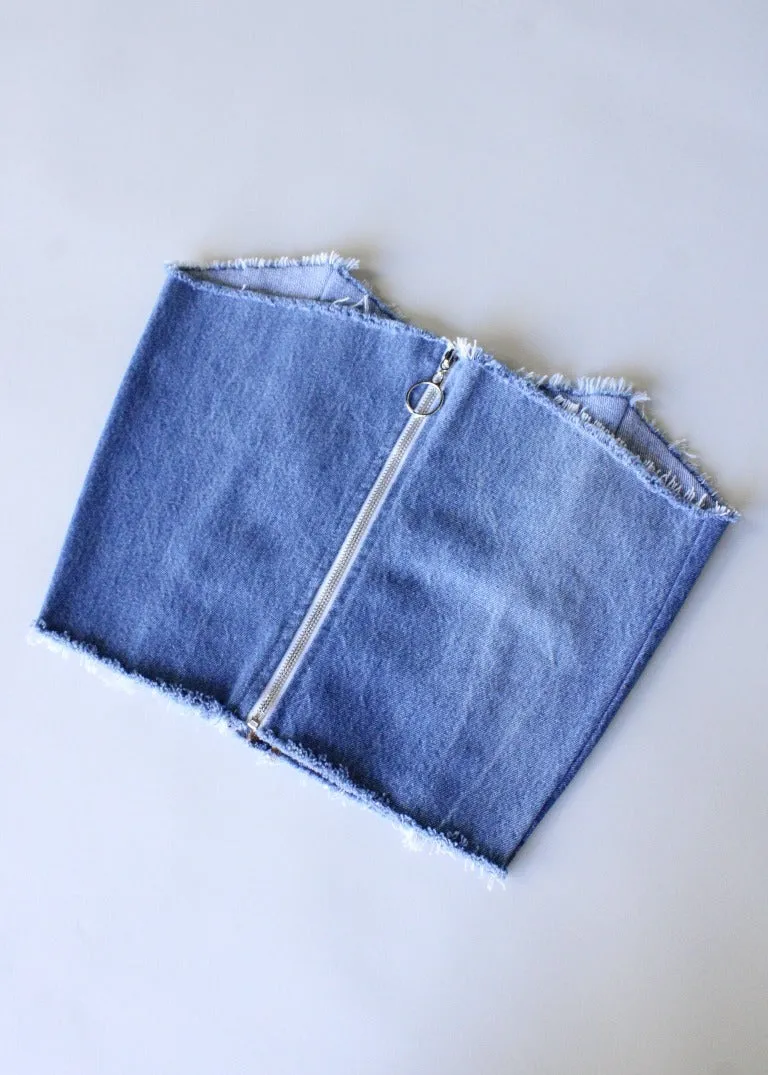 RCYCLD Denim Bustier