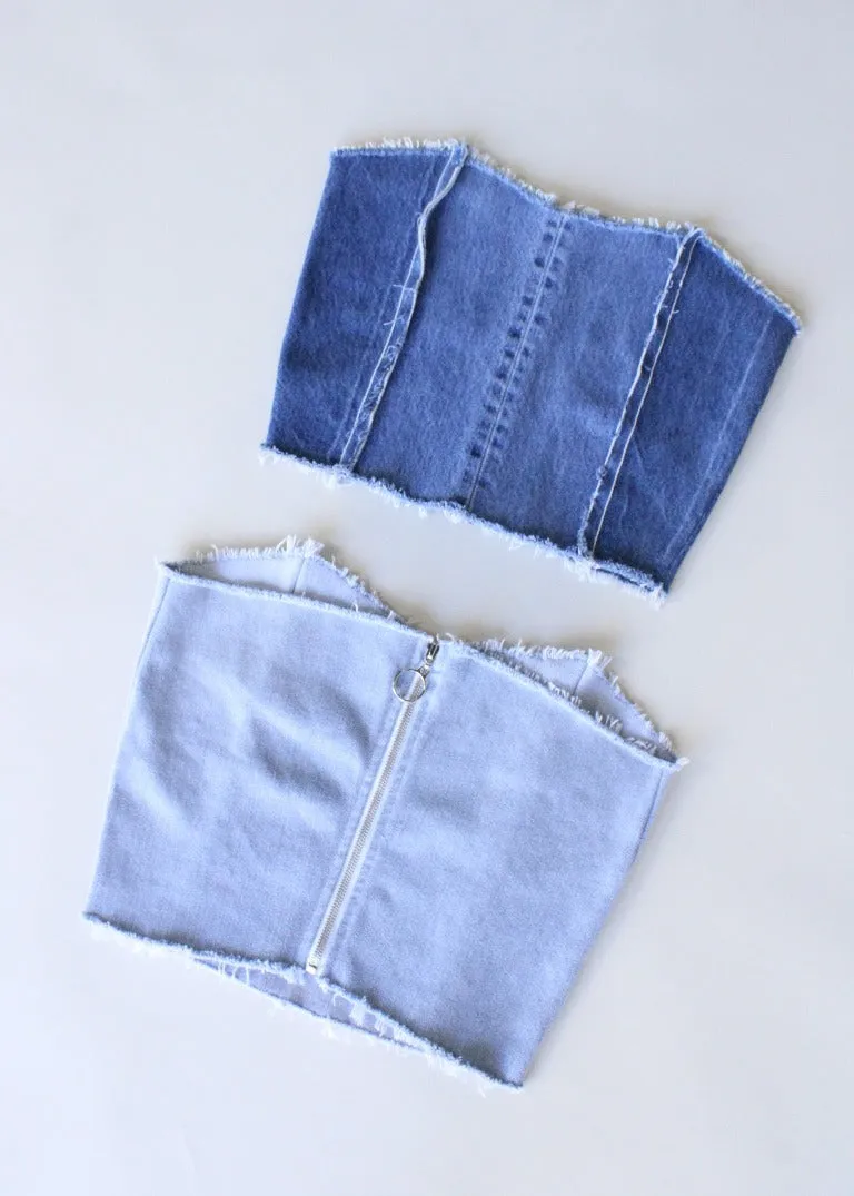 RCYCLD Denim Bustier