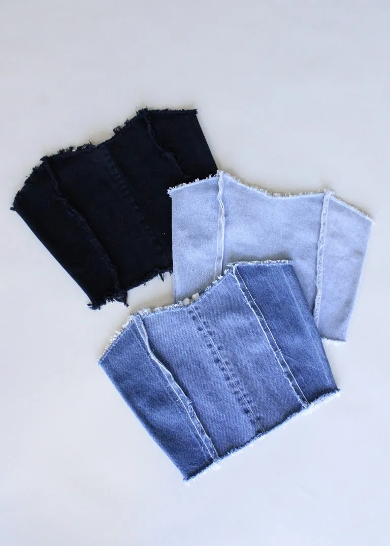 RCYCLD Denim Bustier