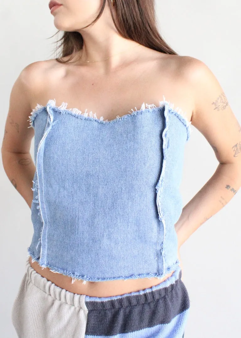 RCYCLD Denim Bustier