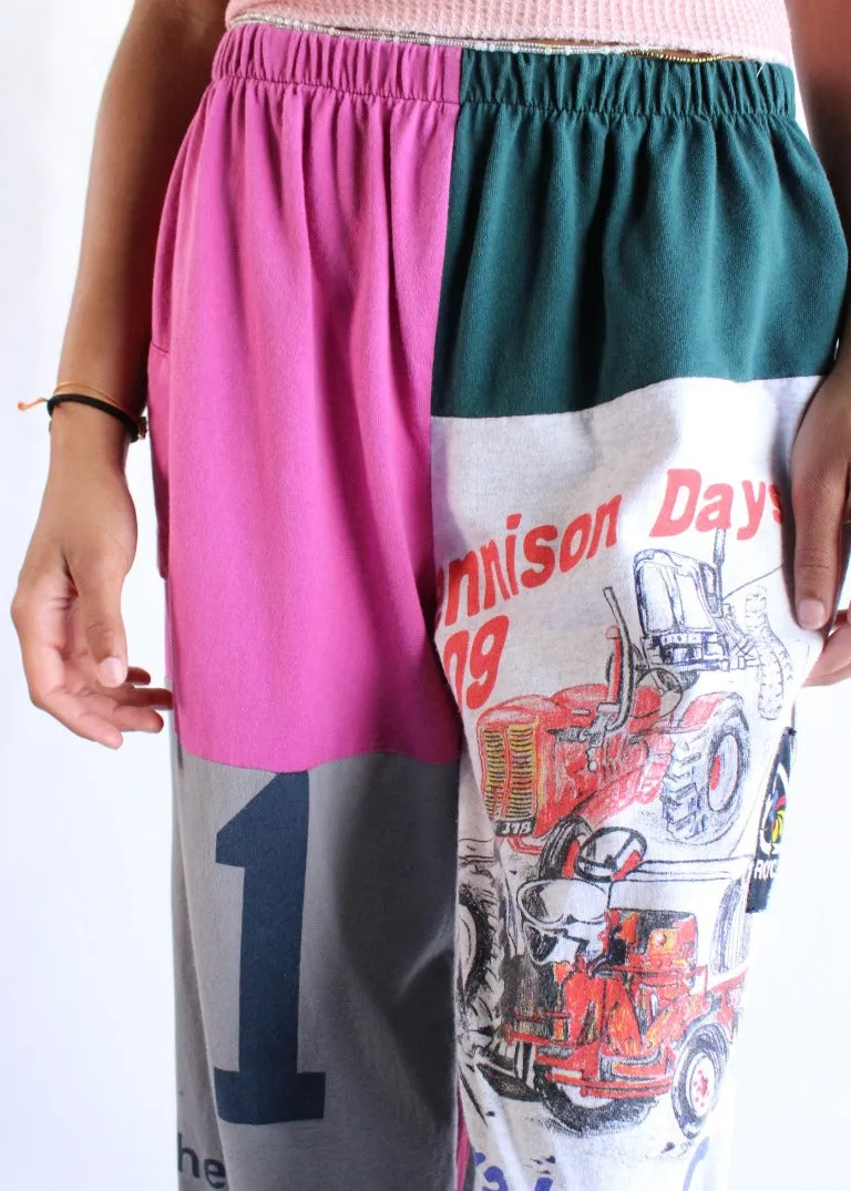 RCYCLD Pieced Tee Pants