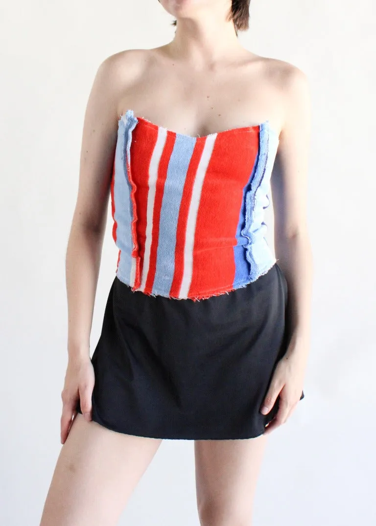 RCYCLD Terry Bustier Top